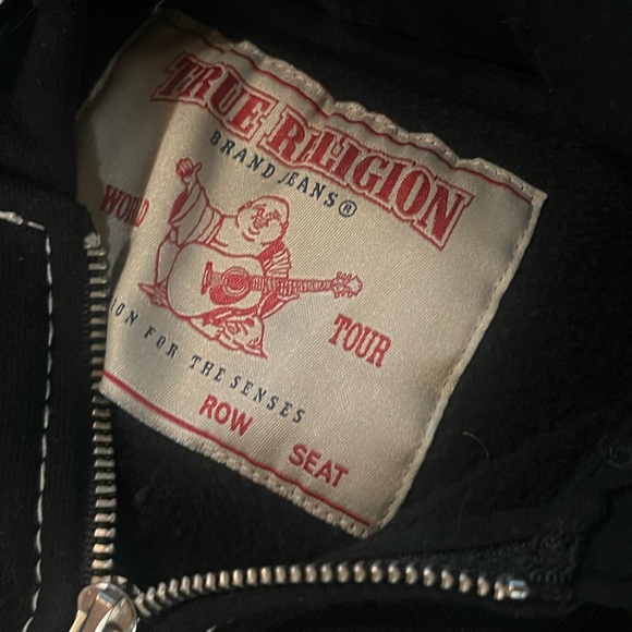 True Religion Black Jacket with Red Accents - Picture 2 of 8